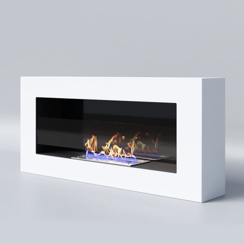 Биокамин "Русский огонь" Лайт Бланк 900N с декоративным стеклом (стемалитом)