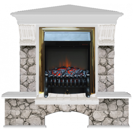 Бостон К Карелия угловой (беленый дуб)+Fobos Brass