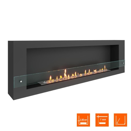 Биокамин SteelHeat WALL GRAND 1800 черный, стекло Биокамин SteelHeat WALL GRAND 1800 черный, стекло по цене 78 120 руб.