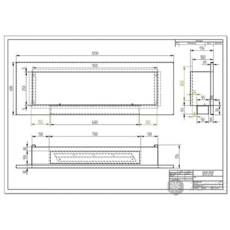 Биокамин ZeFire Elliot vertical 1200 по цене 42 500 руб.