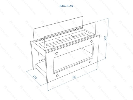 Напольный биокамин Lux Fire "Радость" по цене 82 390 руб.