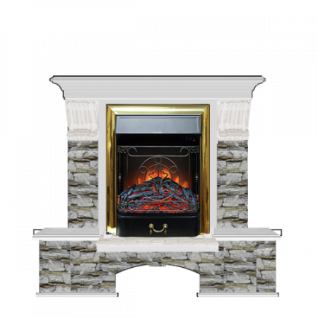 Бостон К Алтай (беленый дуб)+Majestic Brass