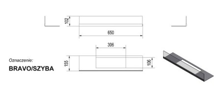 Стекло декоративное для биокамина BRAVO по цене &euro;140